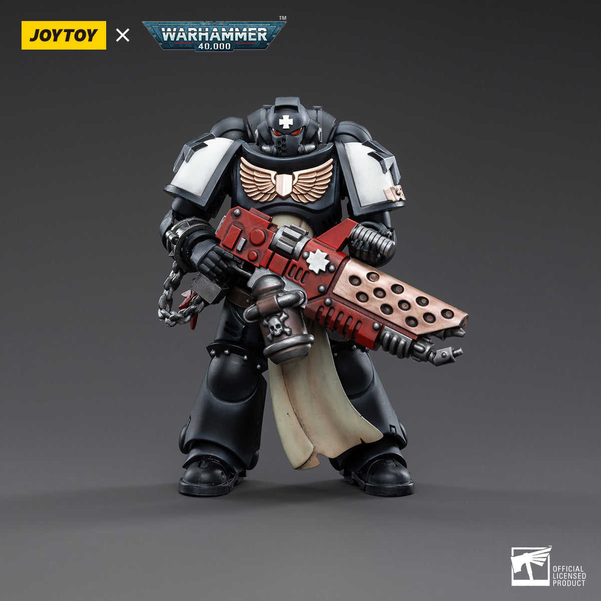 JOYTOY Warhammer 40K Black Templars Primaris Initiate Brother Raemont figure