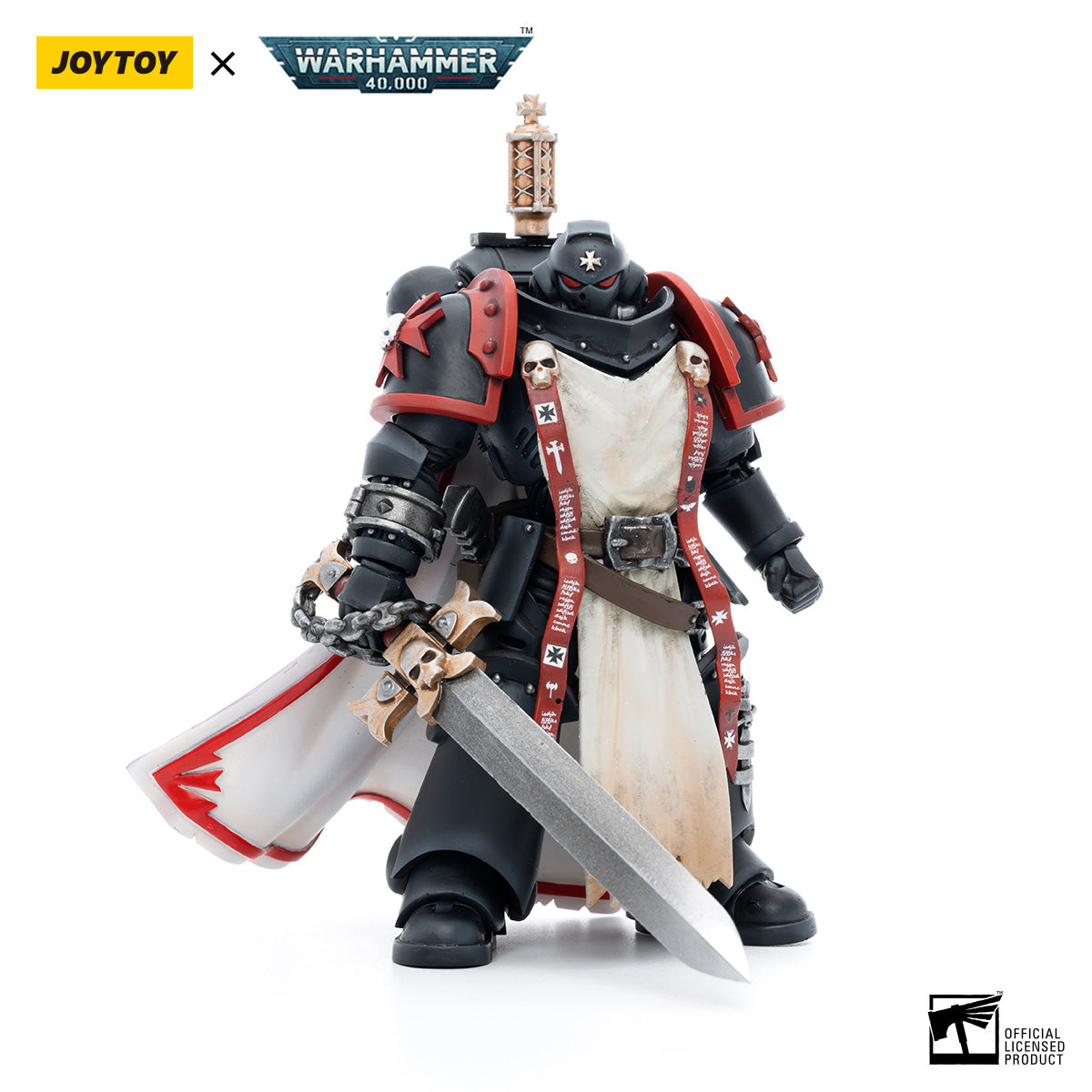 JOYTOY Warhammer 40K Black Templars Primaris Sword Brethren Eberwulf figure