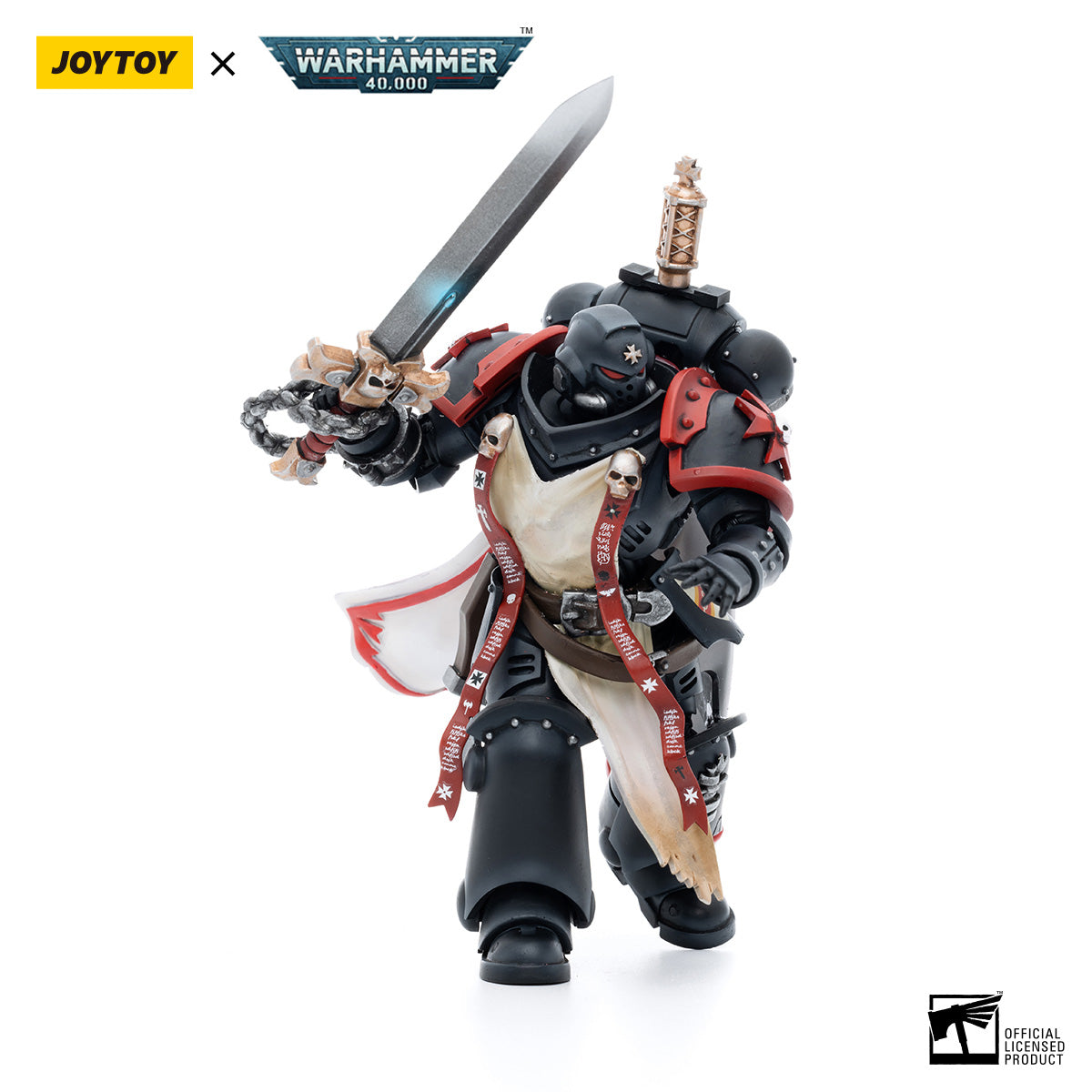 JOYTOY Warhammer 40K Black Templars Primaris Sword Brethren Eberwulf figure