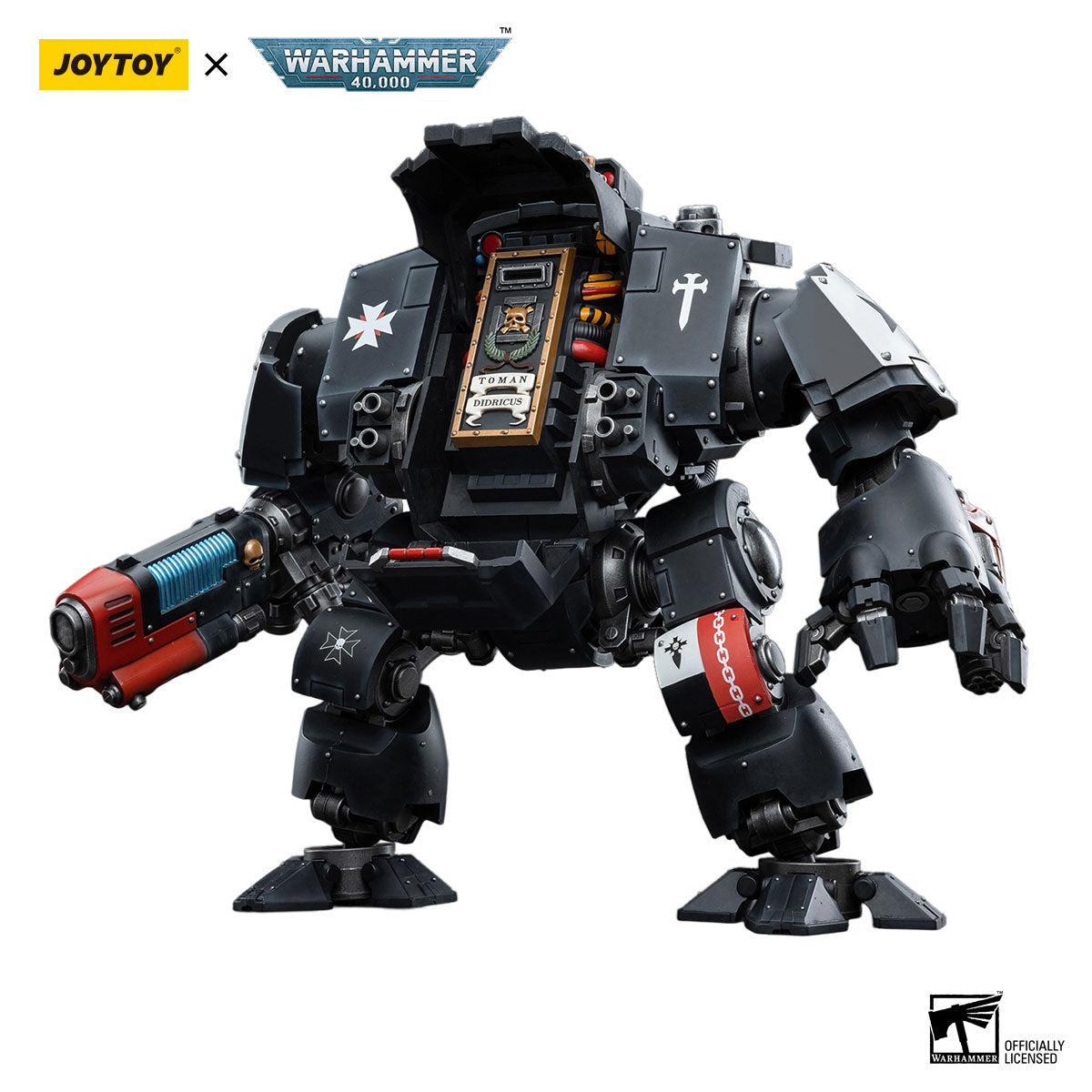 JOYTOY Warhammer 40K Black Templars Redemptor Dreadnought figure