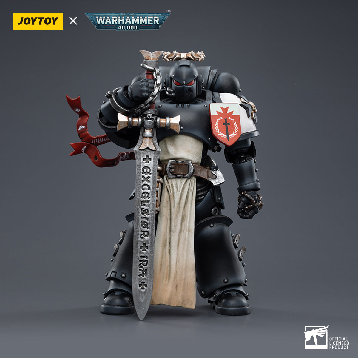 JOYTOY Warhammer 40K Black Templars The Emperors Champion Rolantus figure