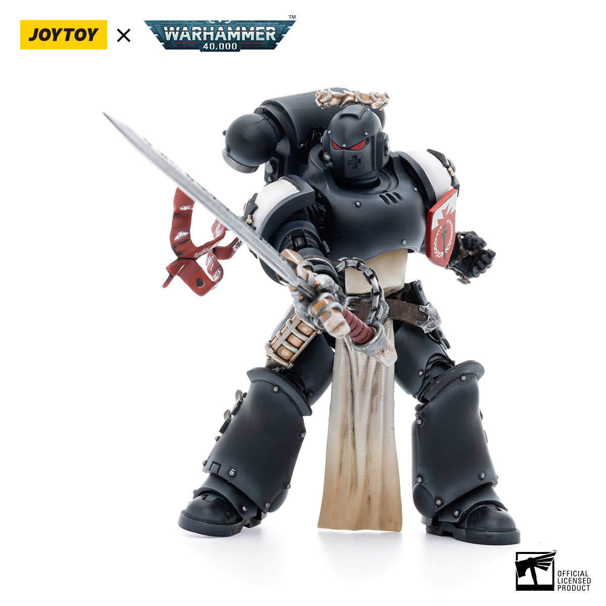 JOYTOY Warhammer 40K Black Templars The Emperors Champion Rolantus figure