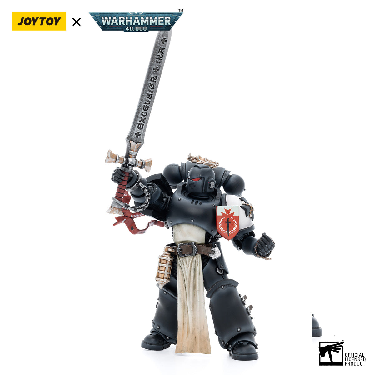 JOYTOY Warhammer 40K Black Templars The Emperors Champion Rolantus figure