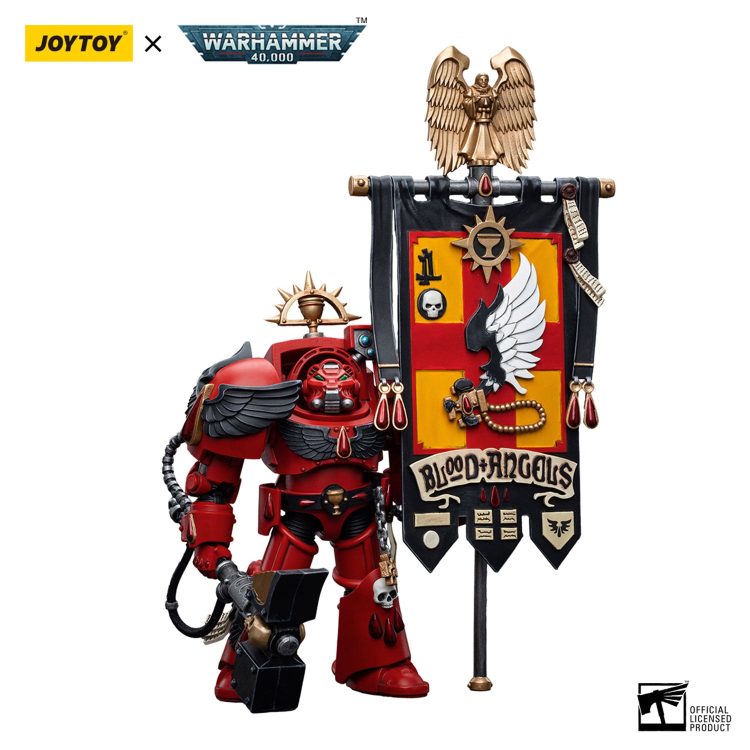 JOYTOY Warhammer 40K Blood Angels Ancient Brother Leonid figure