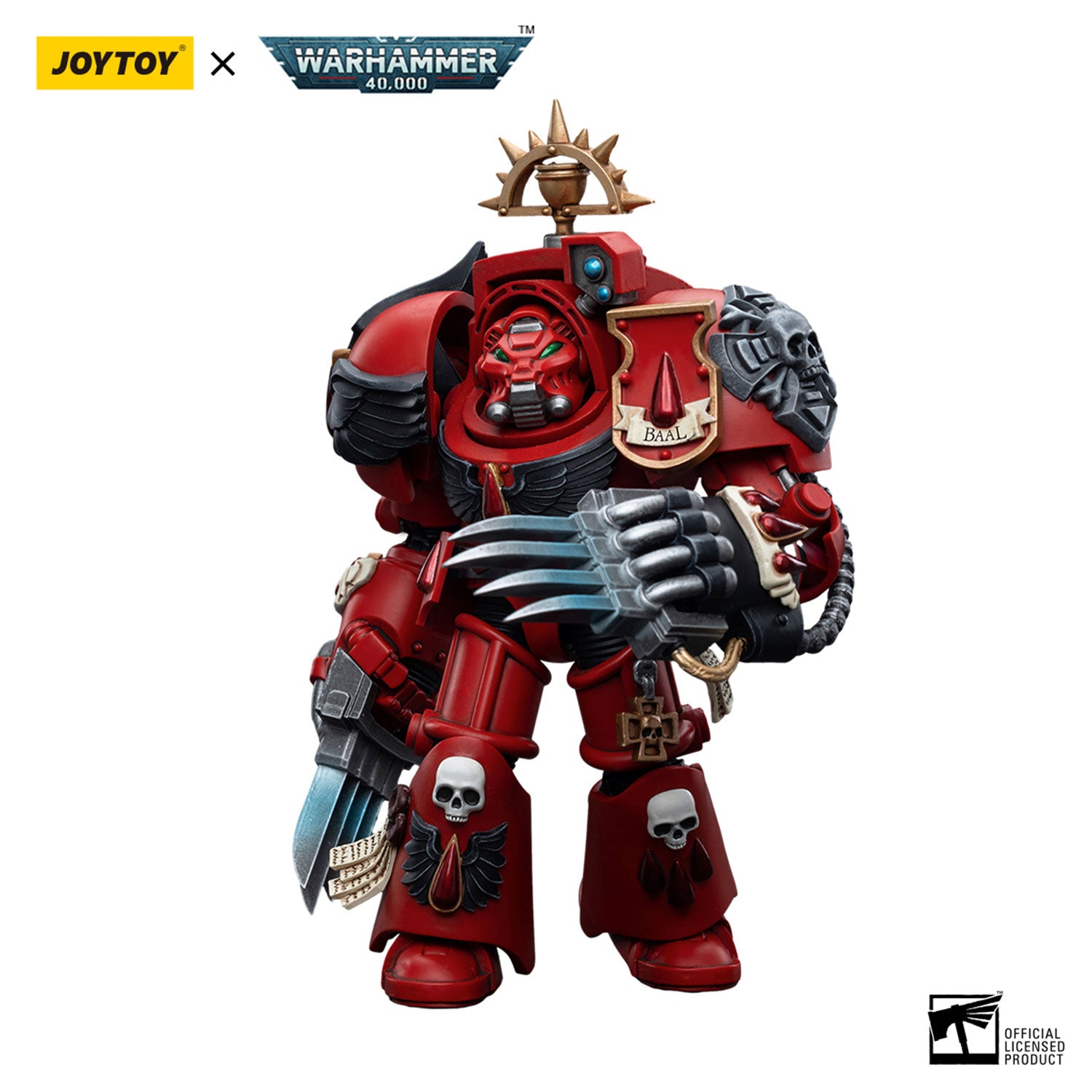 JOYTOY Warhammer 40K Blood Angels Assault Terminators Brother Tyborel figure