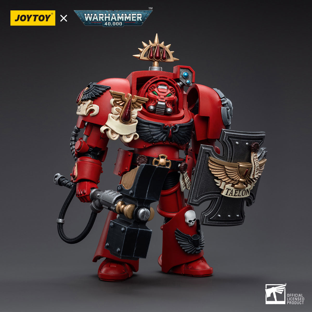 JOYTOY Warhammer 40K Blood Angels Assault Terminators Brother Taelon figure