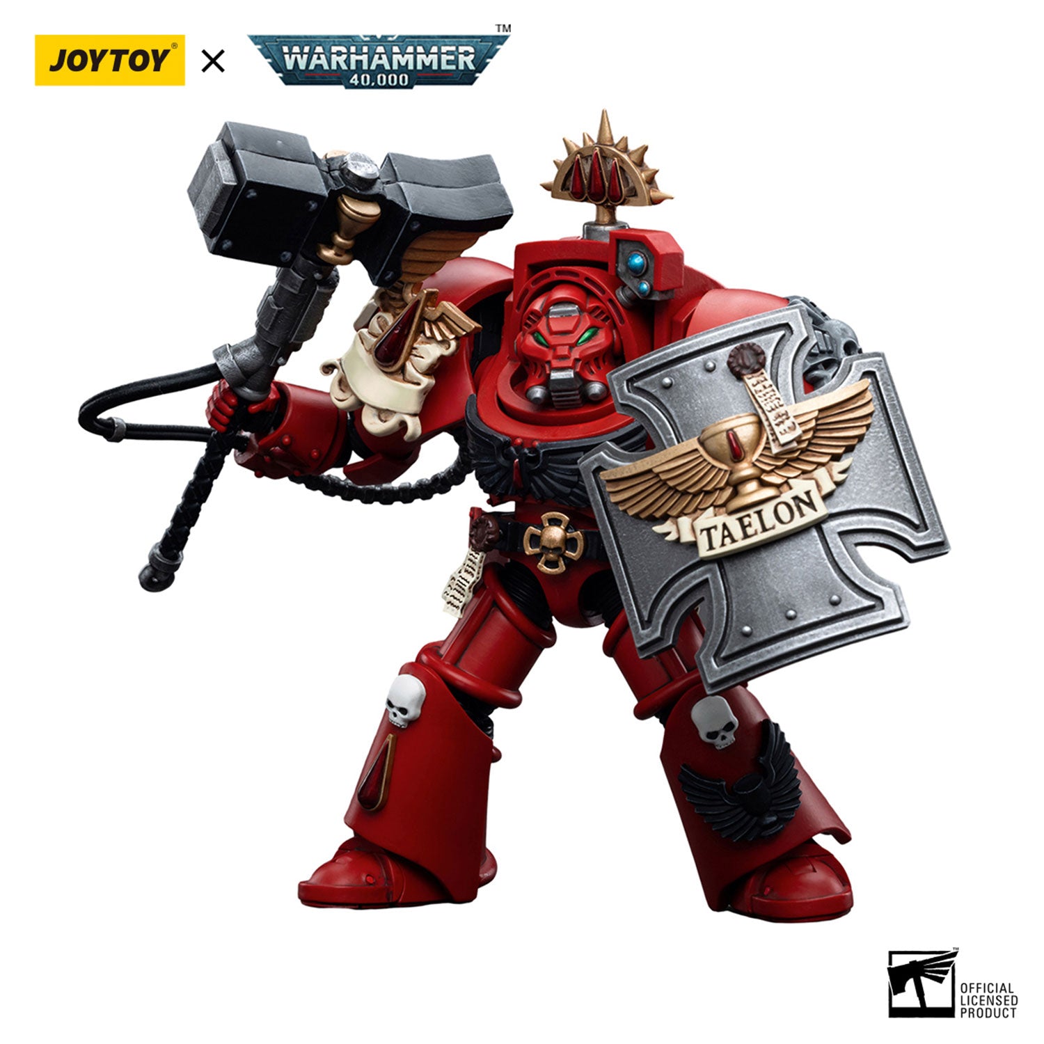 JOYTOY Warhammer 40K Blood Angels Assault Terminators Brother Taelon figure