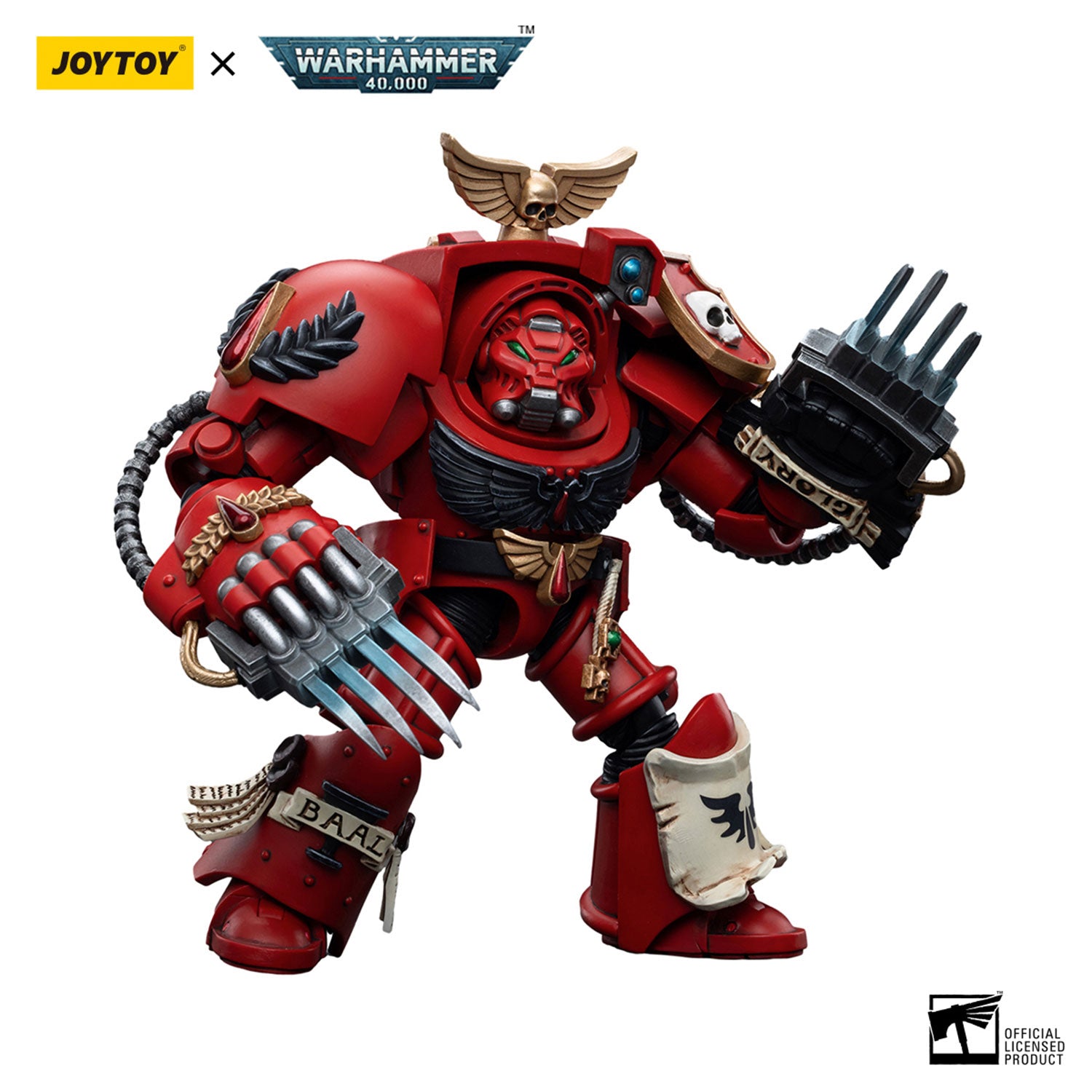JOYTOY Warhammer 40K Blood Angels Assault Terminators Brother Nassio figure