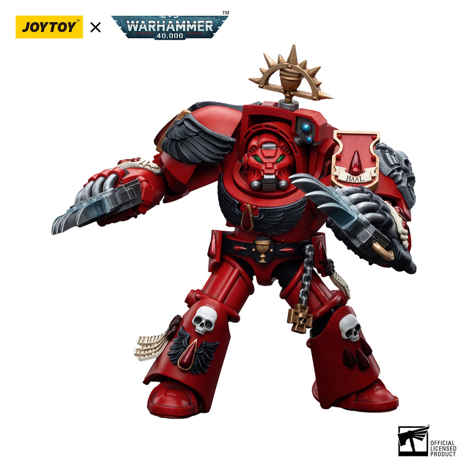 JOYTOY Warhammer 40K Blood Angels Assault Terminators Brother Tyborel figure