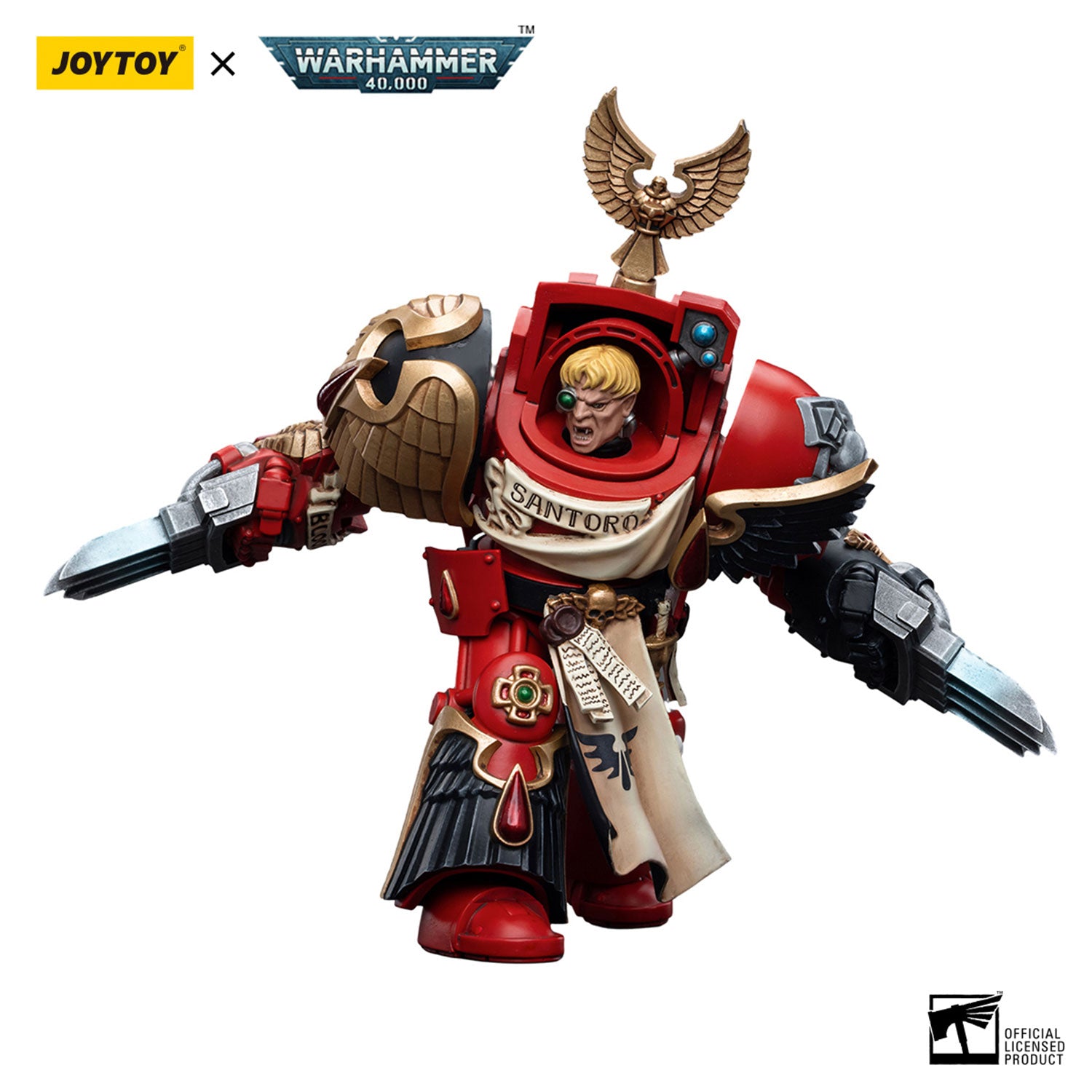 JOYTOY Warhammer 40K Blood Angels Assault Terminators Sergeant Santoro figure