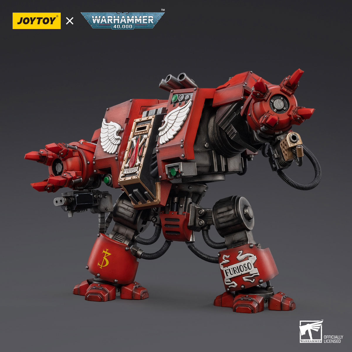 JOYTOY Warhammer 40K Blood Angels Furioso Dreadnought Brother Samel figure