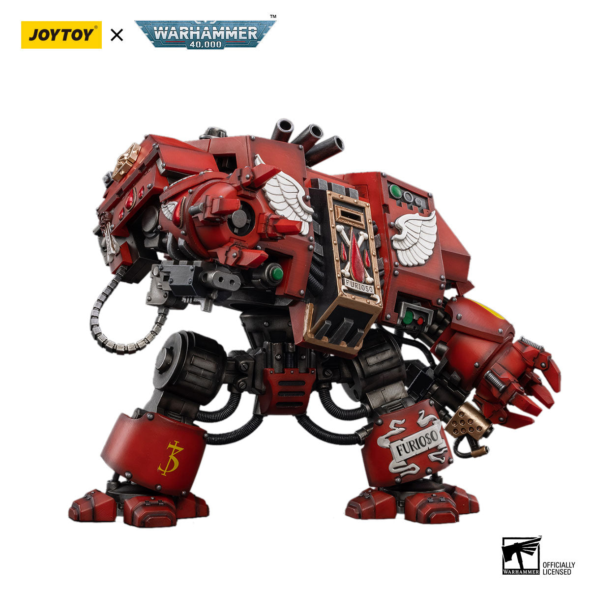 JOYTOY Warhammer 40K Blood Angels Furioso Dreadnought Brother Samel figure