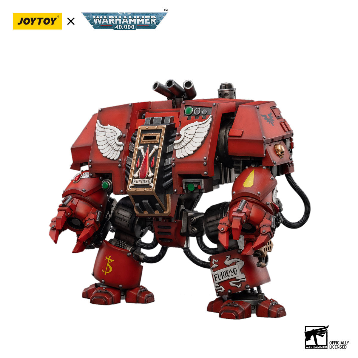JOYTOY Warhammer 40K Blood Angels Furioso Dreadnought Brother Samel figure