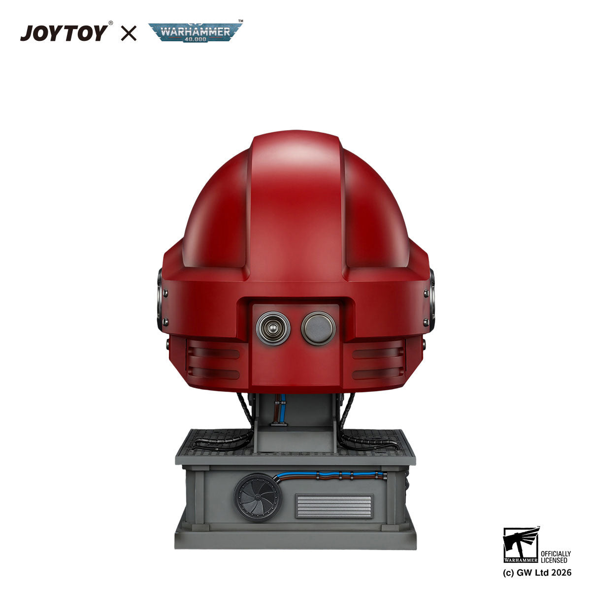 JOYTOY Warhammer 40K Blood Angels MkX Helmet &amp; Display Stand figure