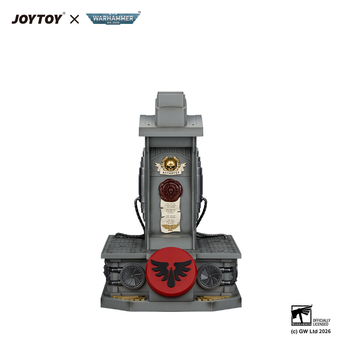 JOYTOY Warhammer 40K Blood Angels MkX Helmet &amp; Display Stand figure