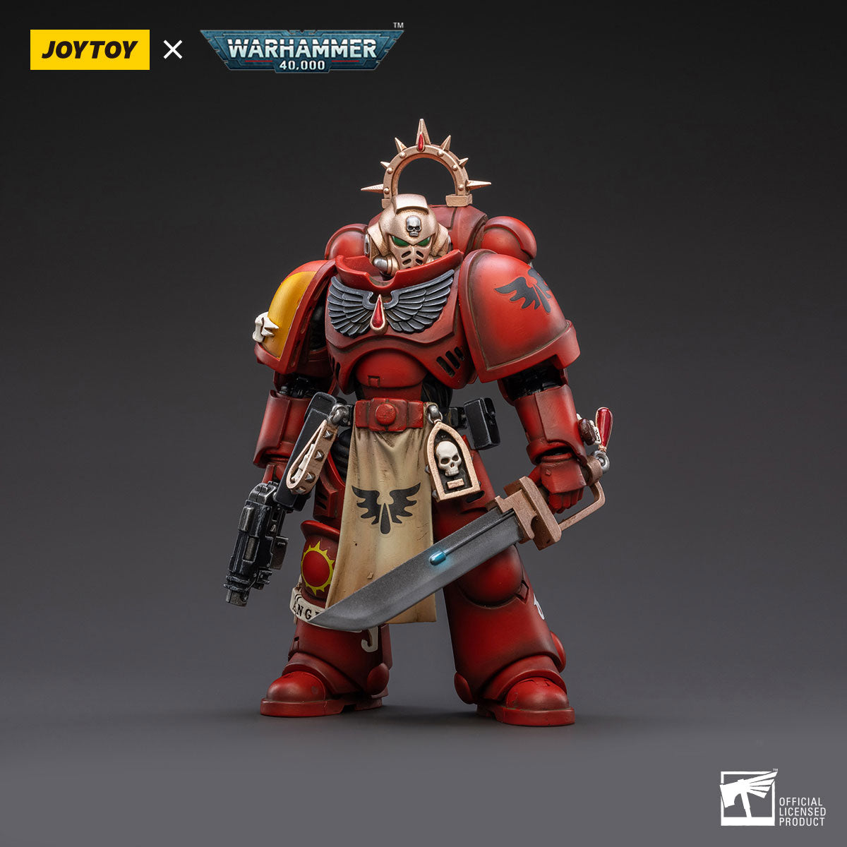 JOYTOY Warhammer 40K Blood Angels Primaris Lieutenant Tolmeron figure