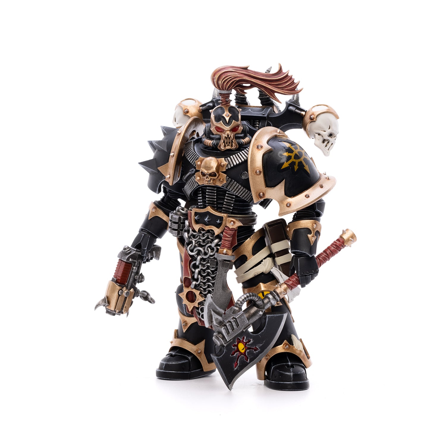 JOYTOY Warhammer 40K Black Legion Chaos Space Marines Black Legion Brother Narghast figure