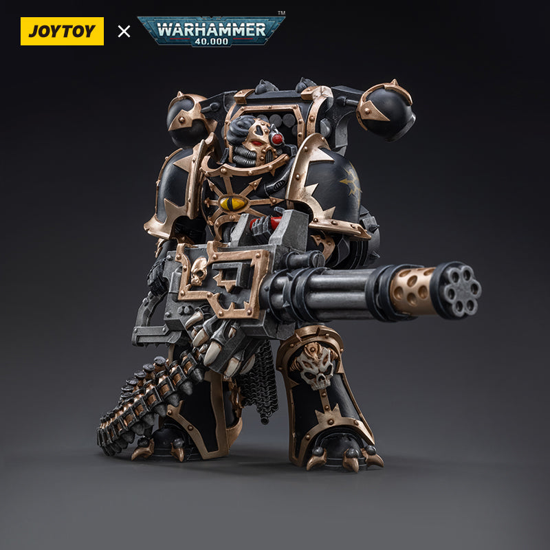 JOYTOY Warhammer 40K Black Legion Chaos Space Marines Black Legion Havocs Marine 03 figure