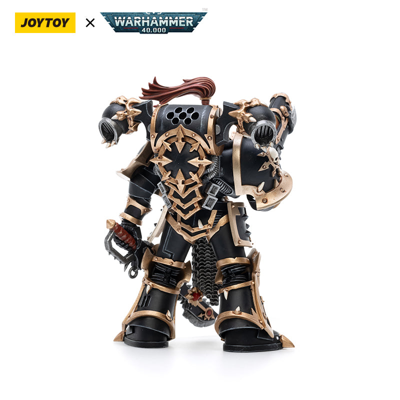 JOYTOY Warhammer 40K Black Legion Chaos Space Marines Black Legion Havocs Champion Brother Slael figure