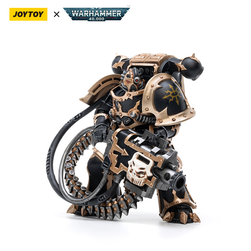 JOYTOY Warhammer 40K Black Legion Chaos Space Marines Black Legion Havocs Marine 04 figure