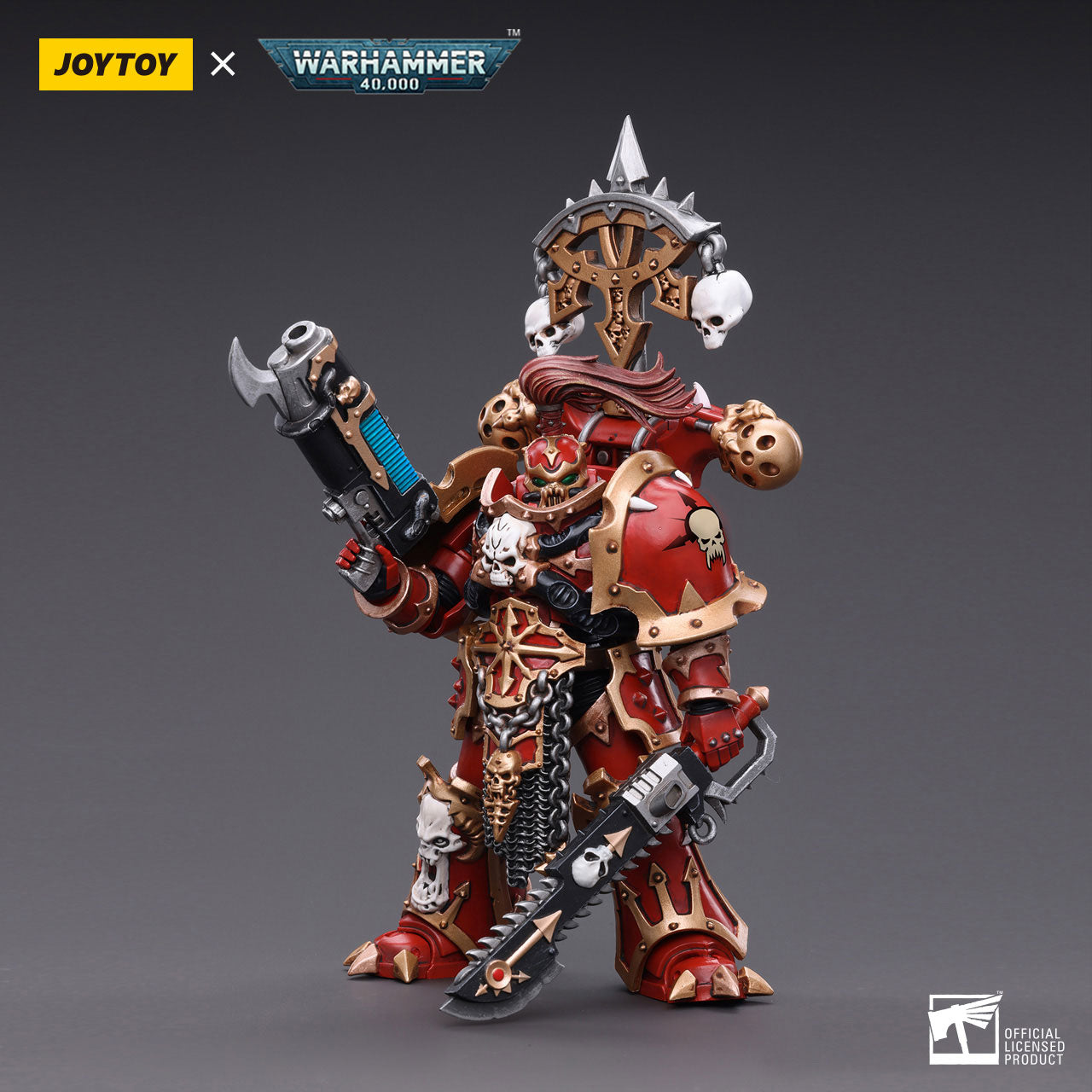 JOYTOY Warhammer 40K Chaos Space Marines Crimson Slaughter Brother Karvult figure