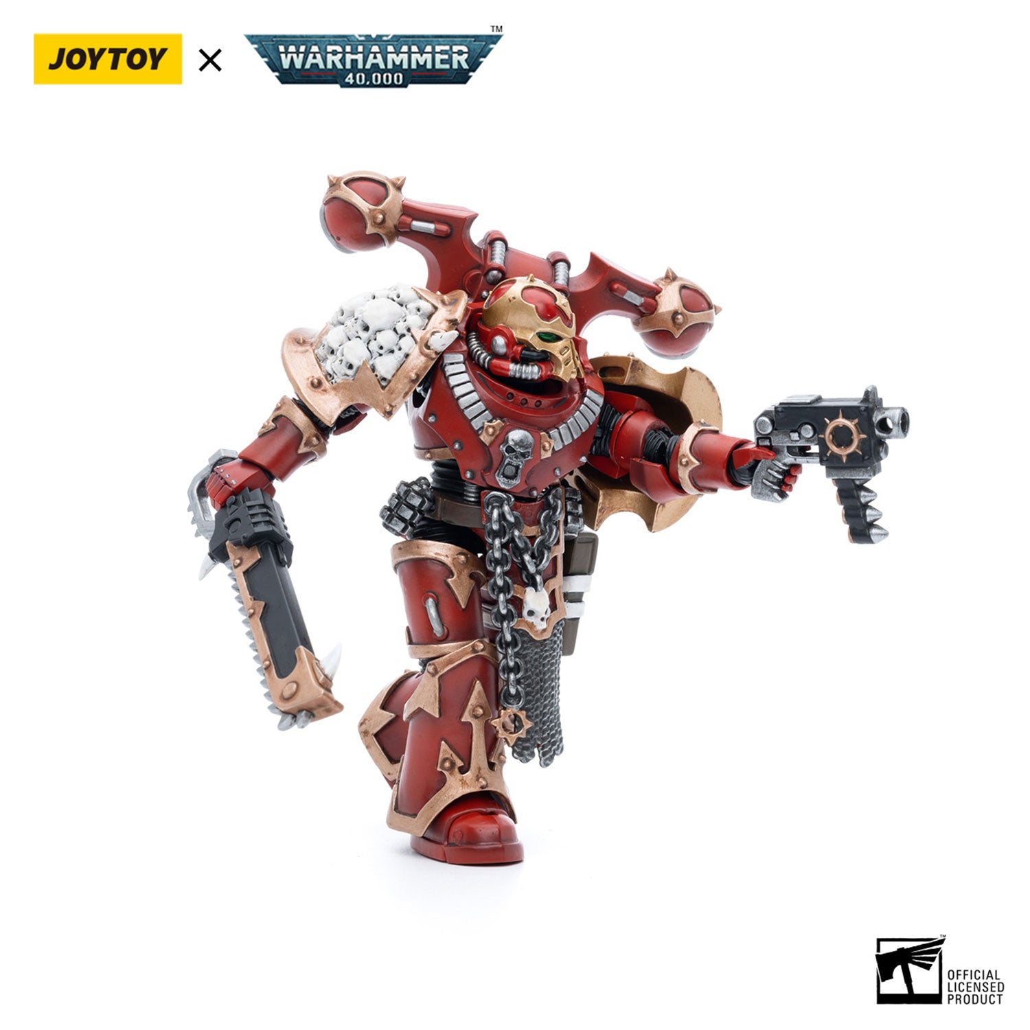 JOYTOY Warhammer 40K Chaos Space Marines Crimson Slaughter Brother Maganar figure