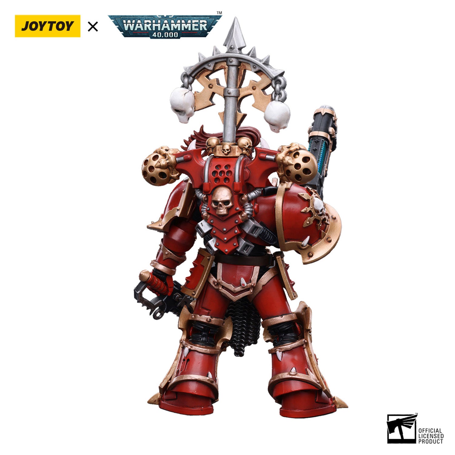 JOYTOY Warhammer 40K Chaos Space Marines Crimson Slaughter Brother Karvult figure