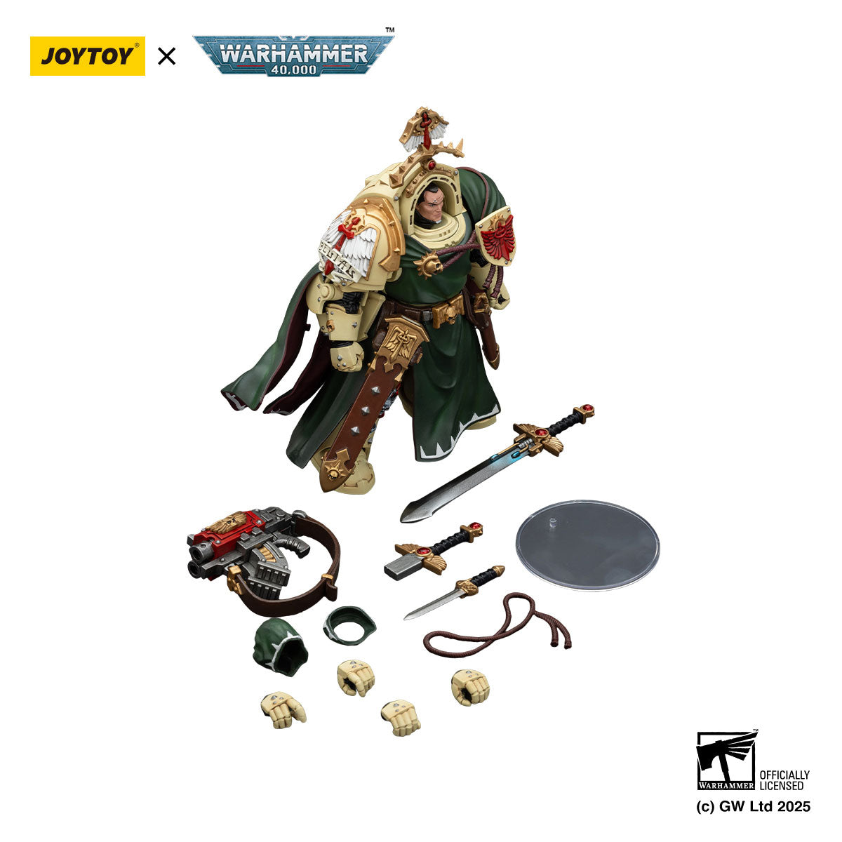 JOYTOY Warhammer 40K Dark Angels Belial, Grand Master of the Deathwing figure