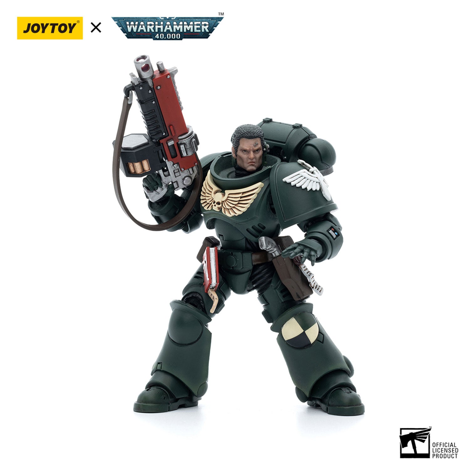JOYTOY Warhammer 40K Dark Angels Intercessors Brother Ashar figure