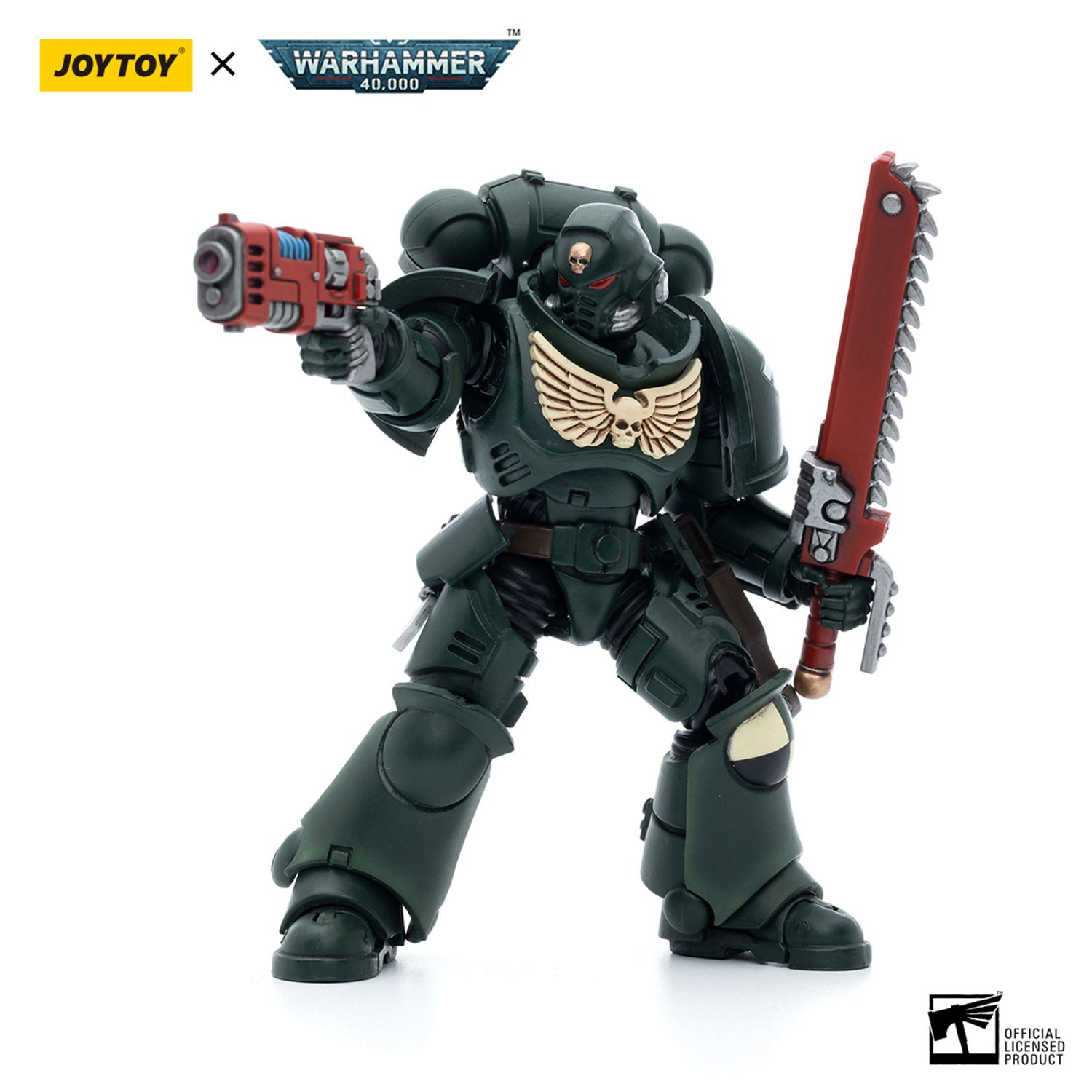 JOYTOY Warhammer 40K Dark Angels Intercessors Sergeant Caslan figure