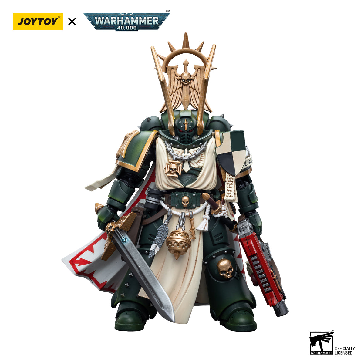 JOYTOY Warhammer 40K Dark Angels Master Lazarus figure