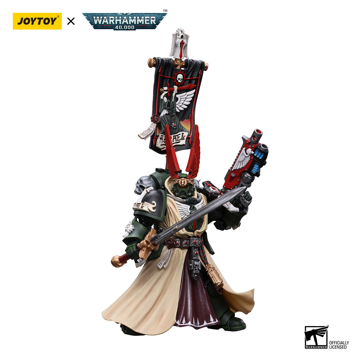 JOYTOY Warhammer 40K Dark Angels Supreme Grand Master Azrael figure