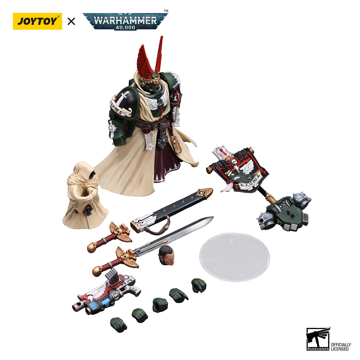 JOYTOY Warhammer 40K Dark Angels Supreme Grand Master Azrael figure