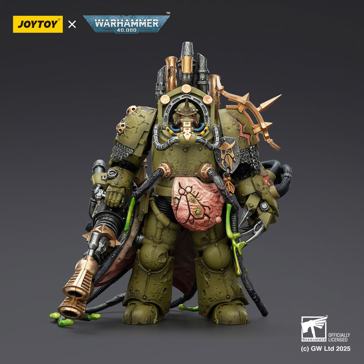 JOYTOY Warhammer 40K Death Guard Lord of Virulence figure
