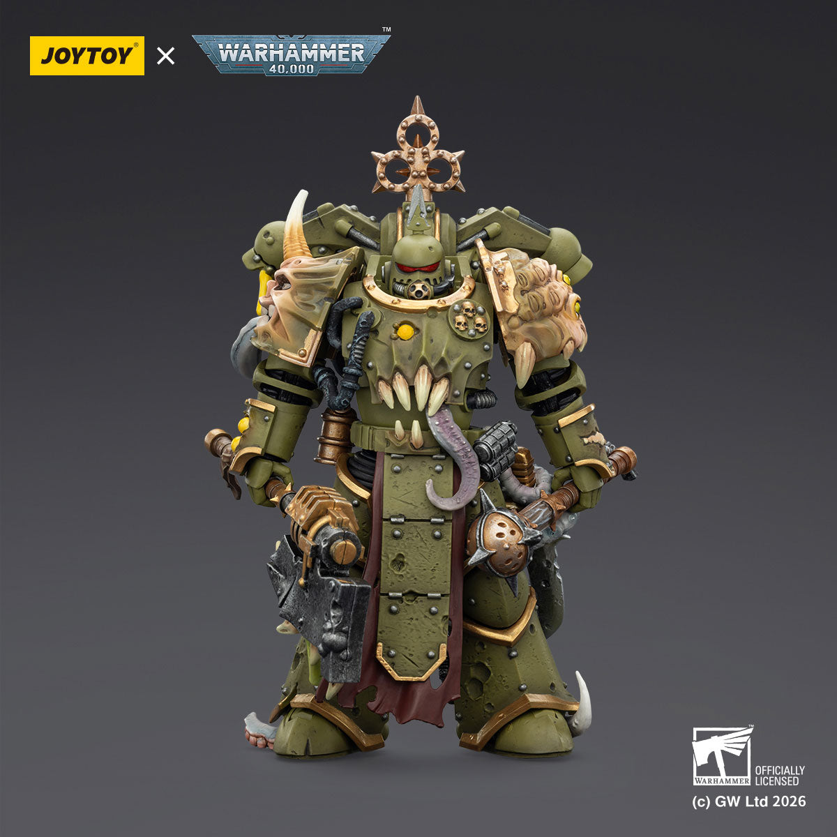 JOYTOY Warhammer 40K Death Guard Plague Marine figure