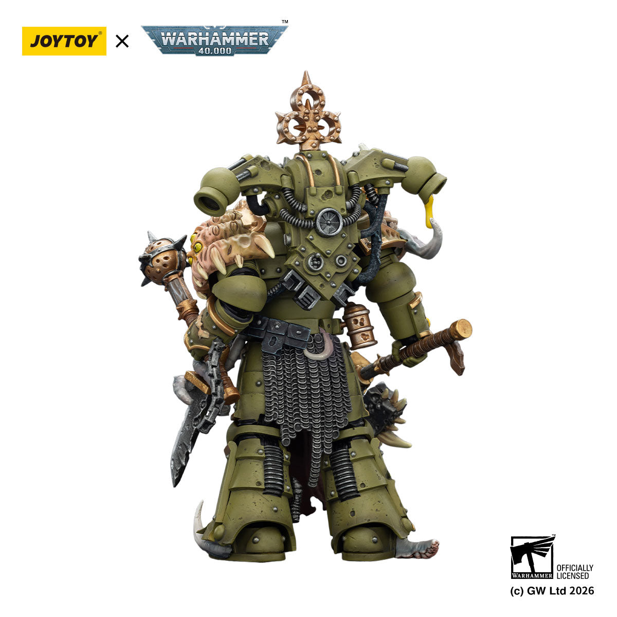JOYTOY Warhammer 40K Death Guard Plague Marine figure