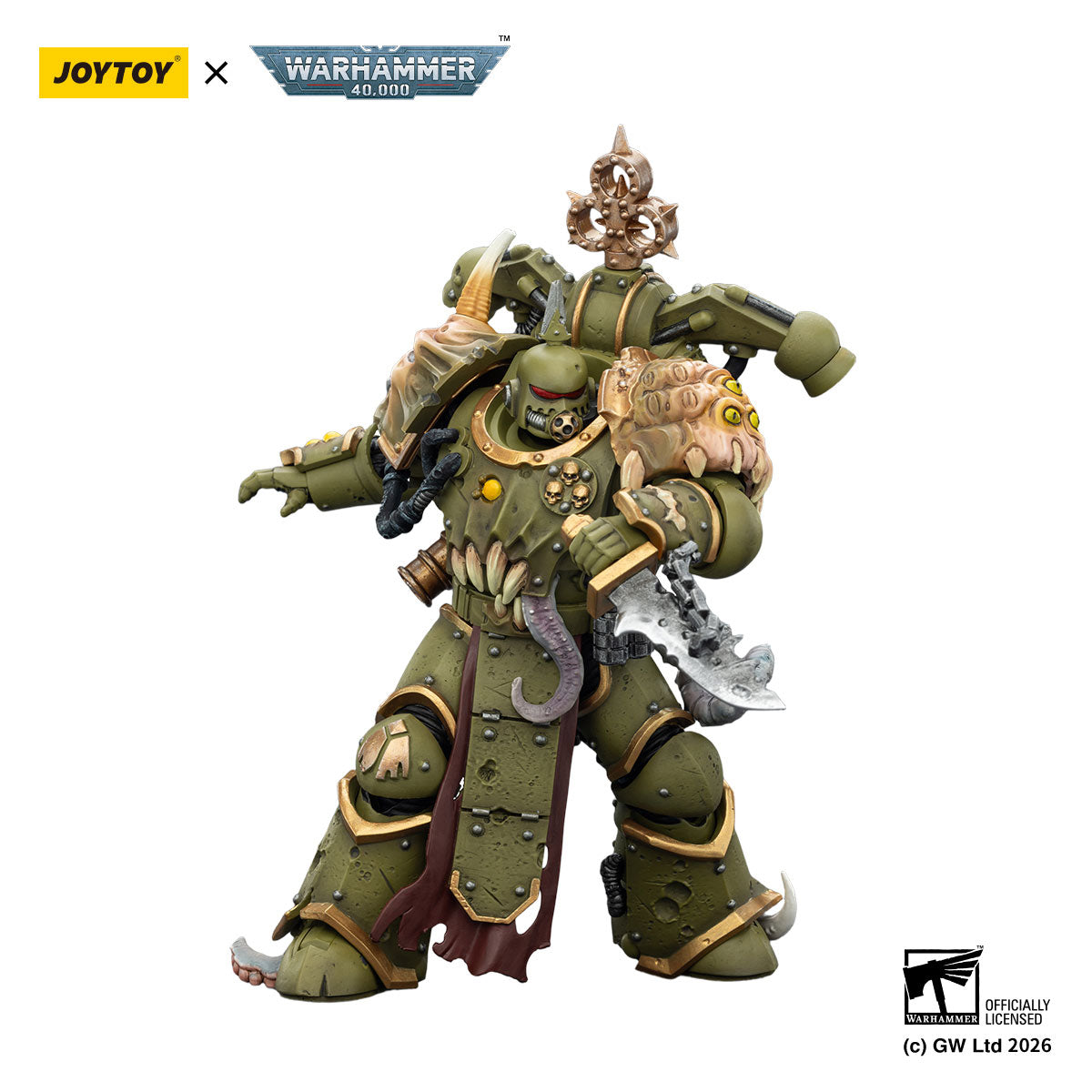 JOYTOY Warhammer 40K Death Guard Plague Marine figure