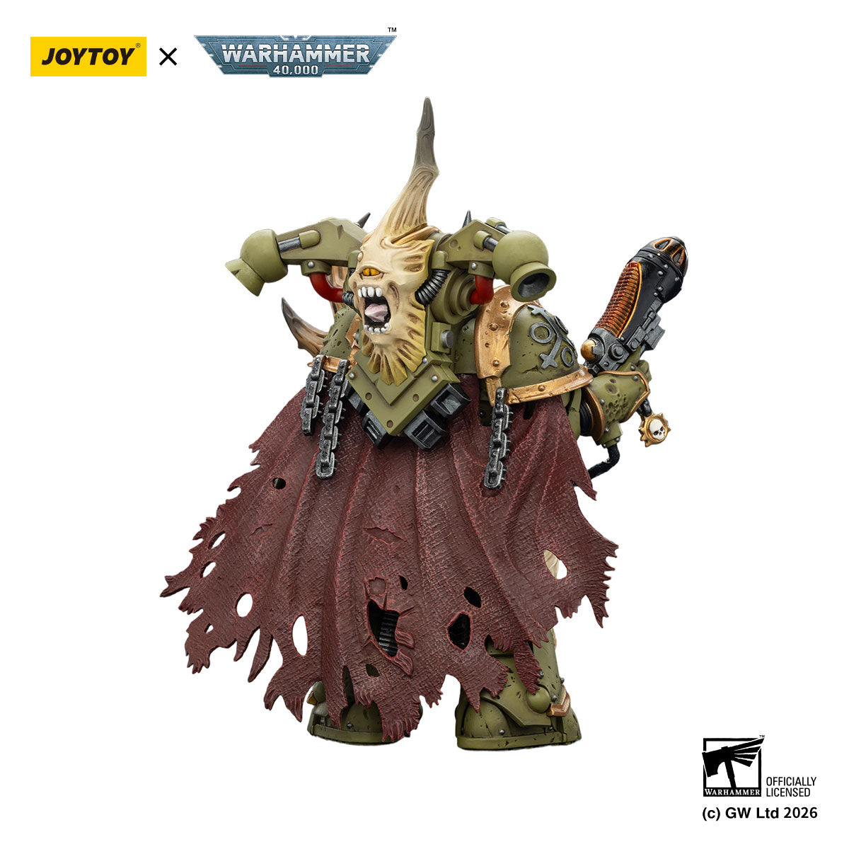 JOYTOY Warhammer 40K Death Guard Plague Marine Champion figure