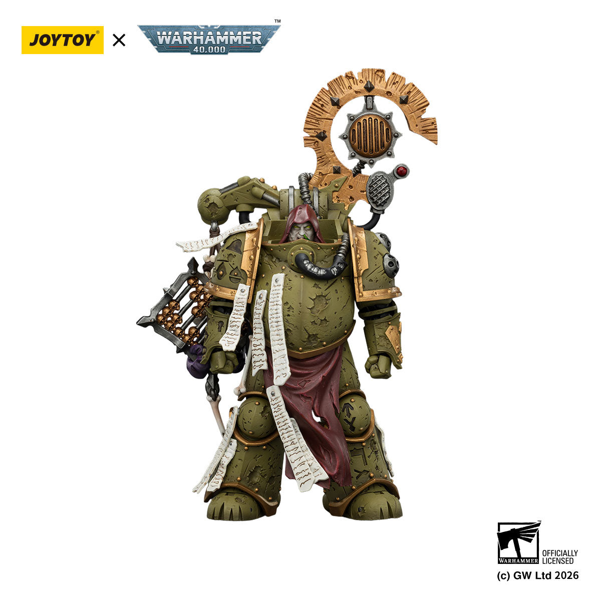 JOYTOY Warhammer 40K Death Guard Tallyman figure