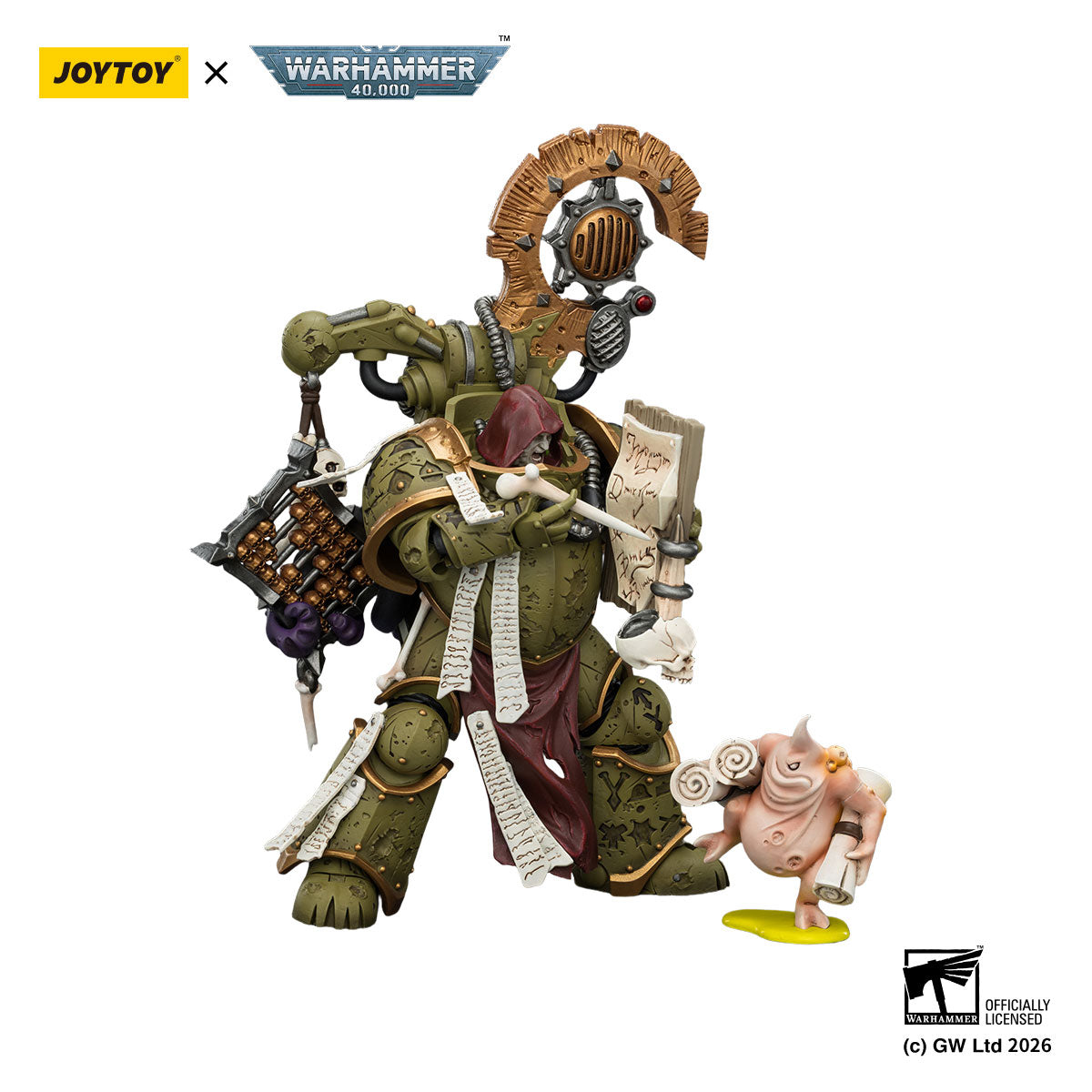 JOYTOY Warhammer 40K Death Guard Tallyman figure
