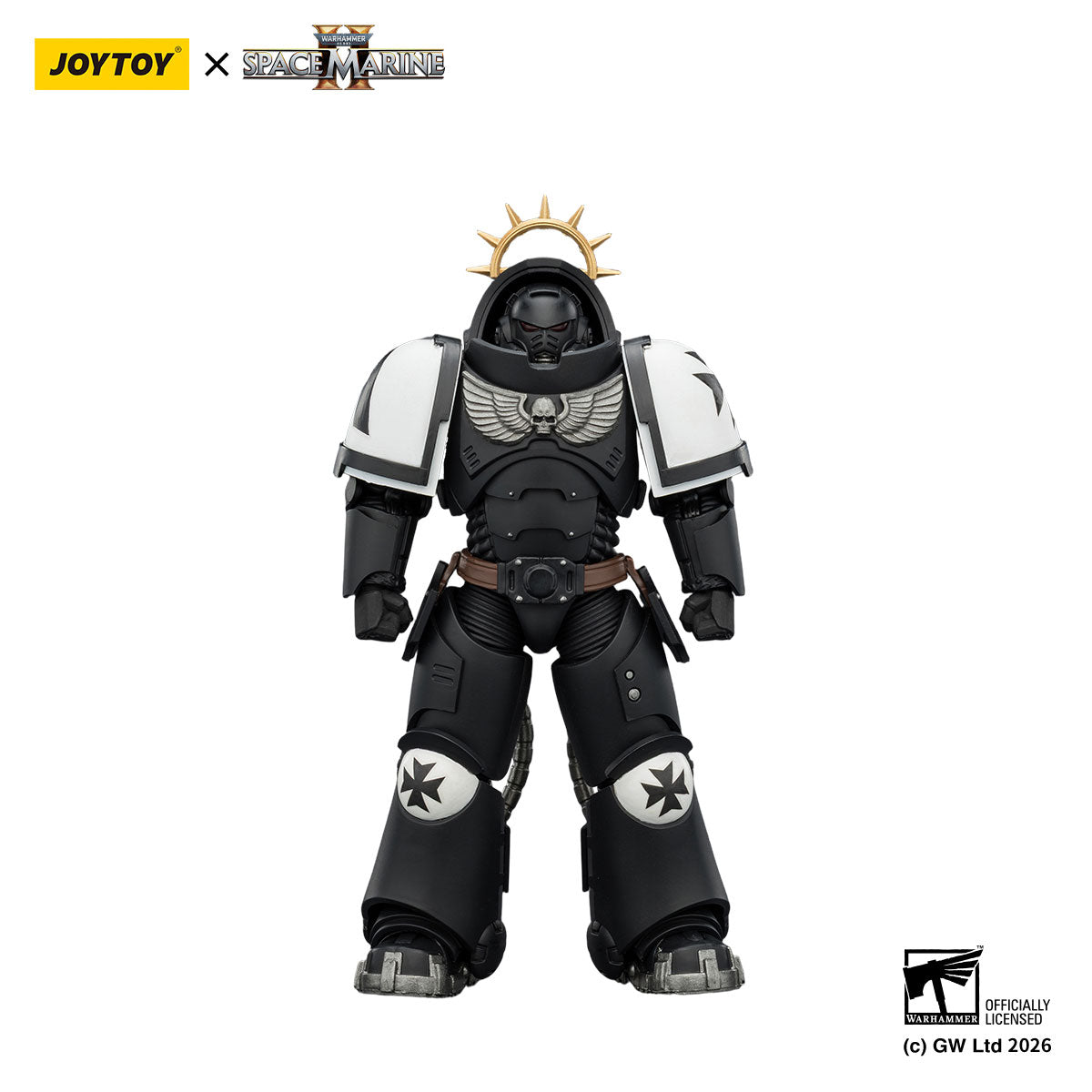 JOYTOY Warhammer 40K Space Marine 2 Black Templars Game Edition Black Templars Heavy Intercessor figure