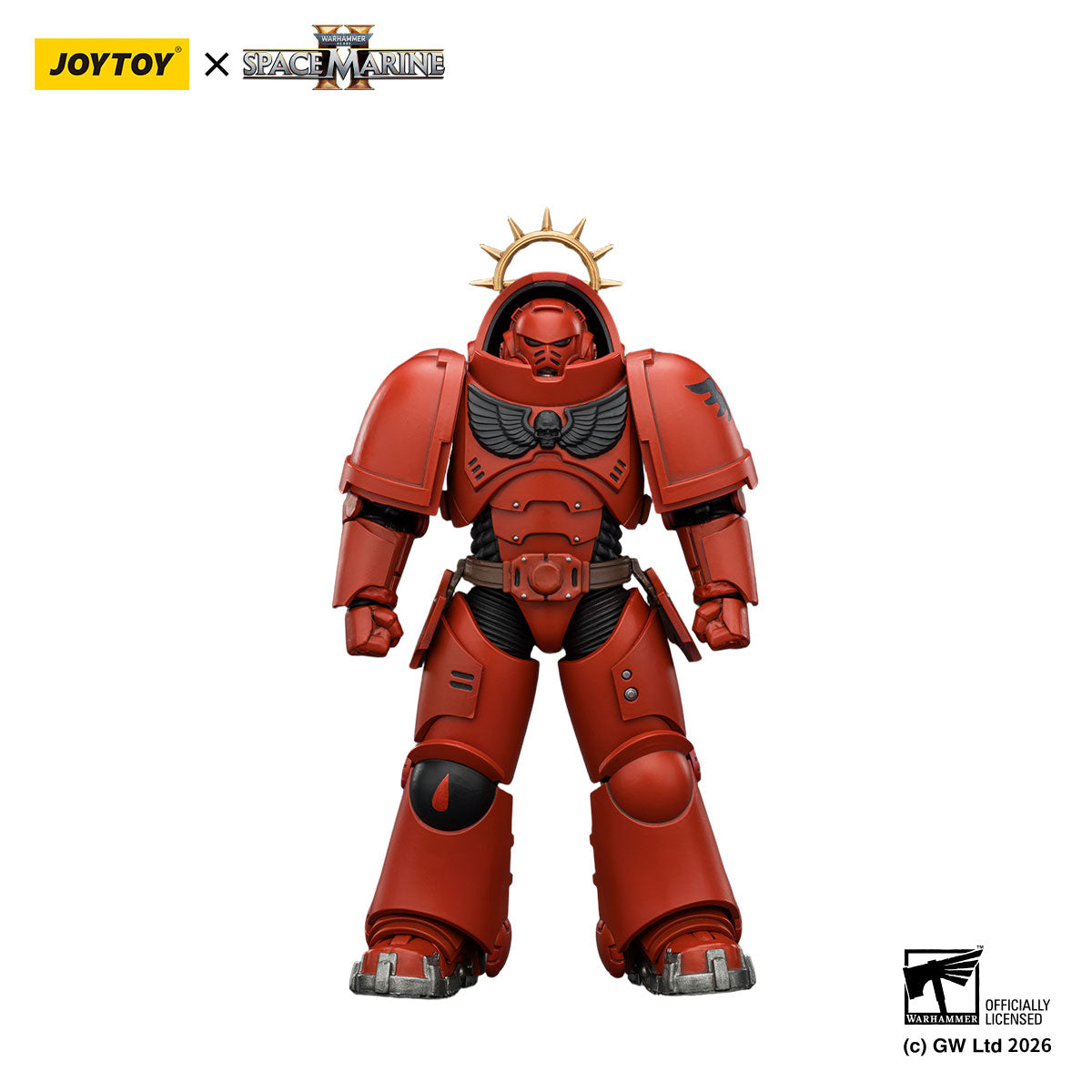 JOYTOY Warhammer 40K Space Marine 2 Blood Angels Game Edition  Blood Angels Heavy Intercessor figure