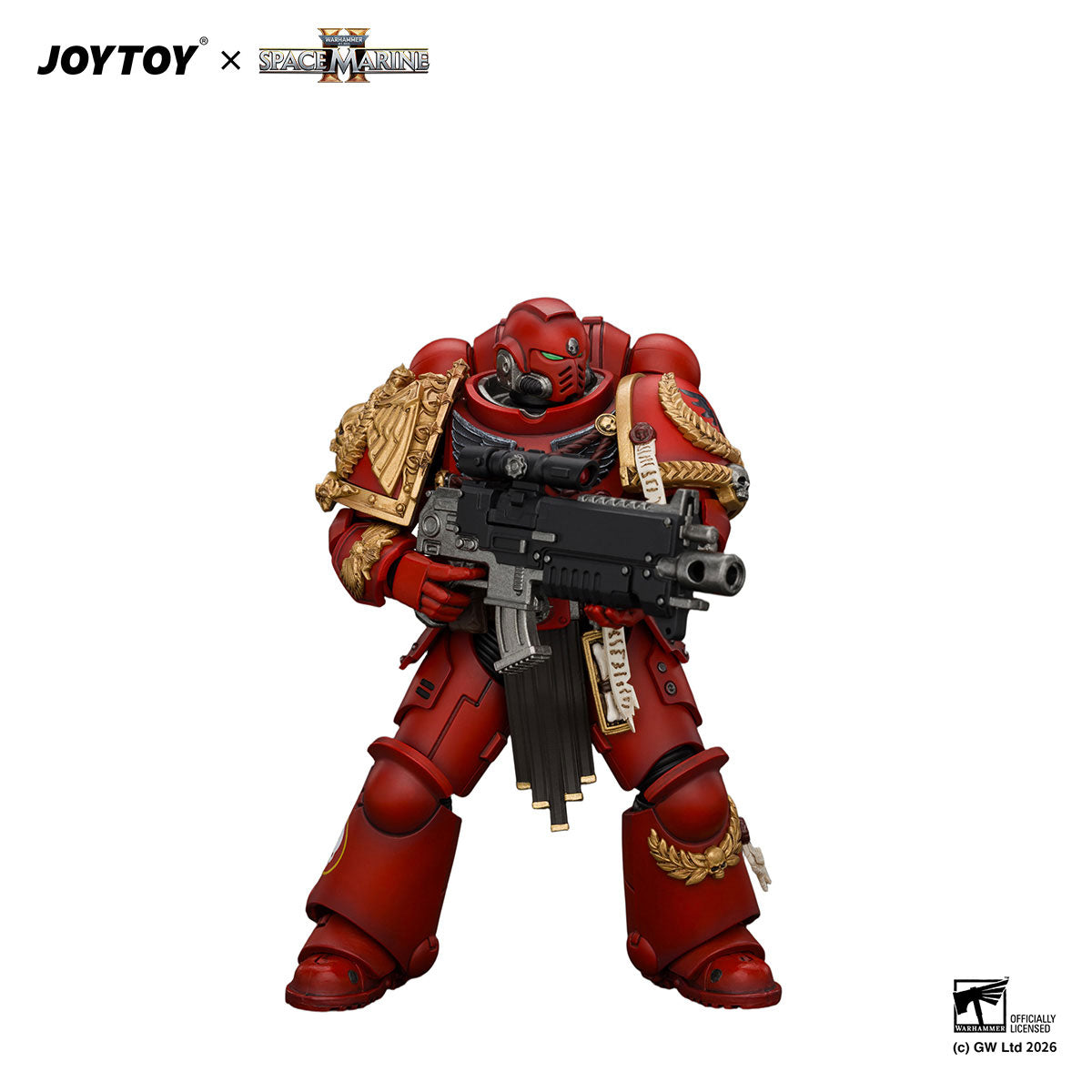 JOYTOY Warhammer 40K Space Marine 2 Blood Angels Game Edition Blood Angels Veteran figure