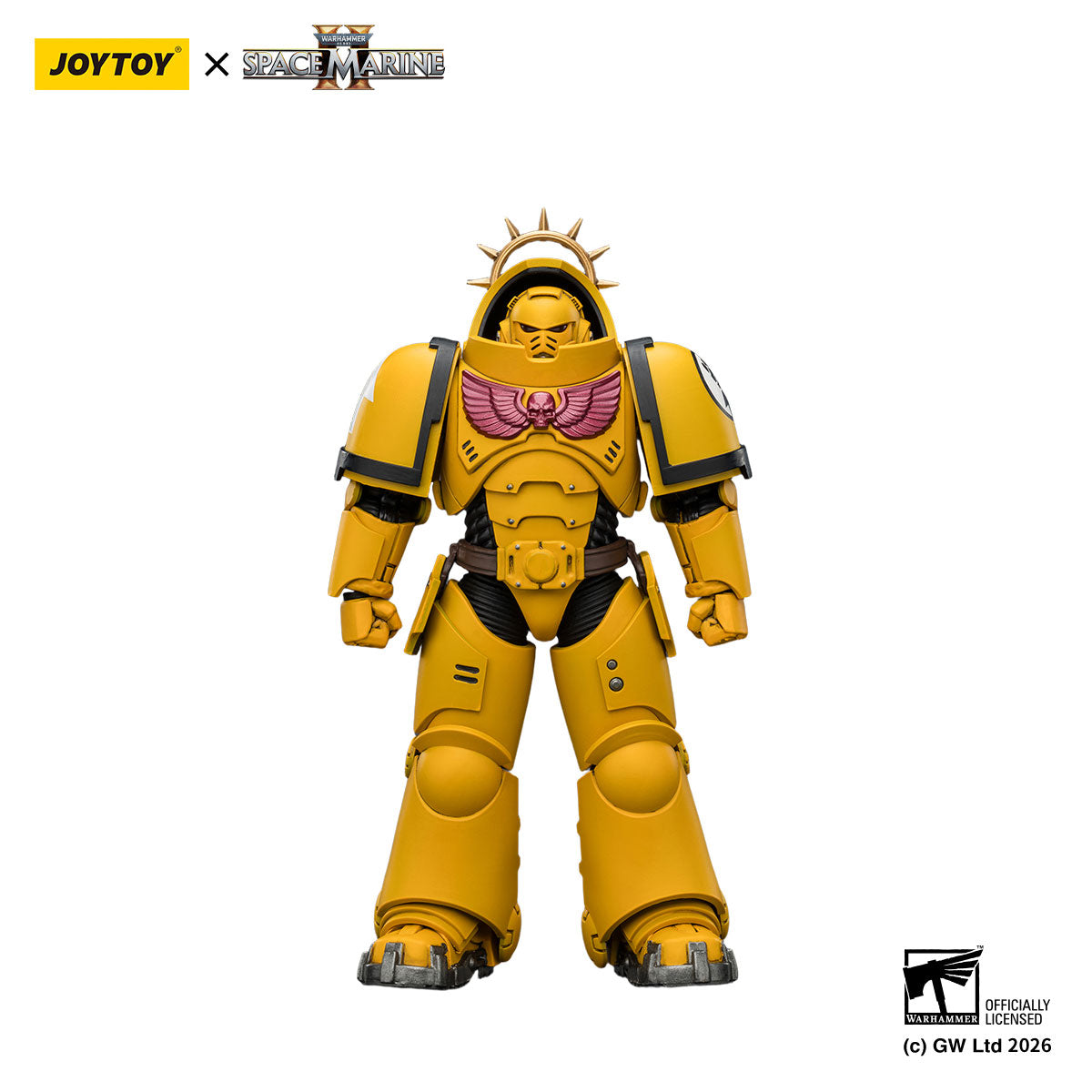 JOYTOY Warhammer 40K Space Marine 2 Imperial Fists Game Edition Imperial Fists Heavy Intercessor figure