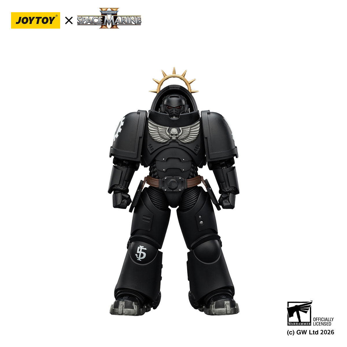 JOYTOY Warhammer 40K Space Marine 2 Iron Hands Game Edition Iron Hands Heavy Intercessor figure