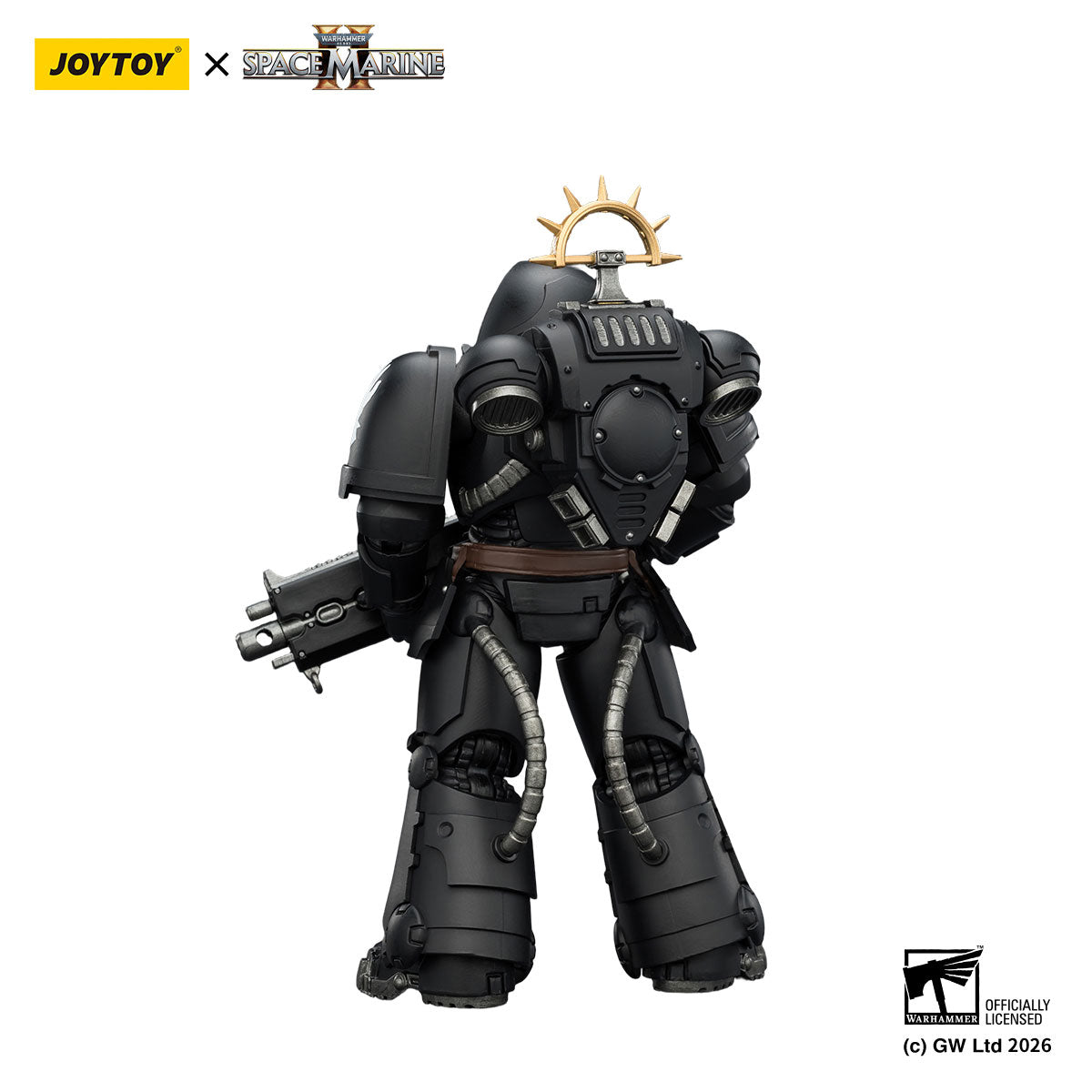 JOYTOY Warhammer 40K Space Marine 2 Iron Hands Game Edition Iron Hands Heavy Intercessor figure