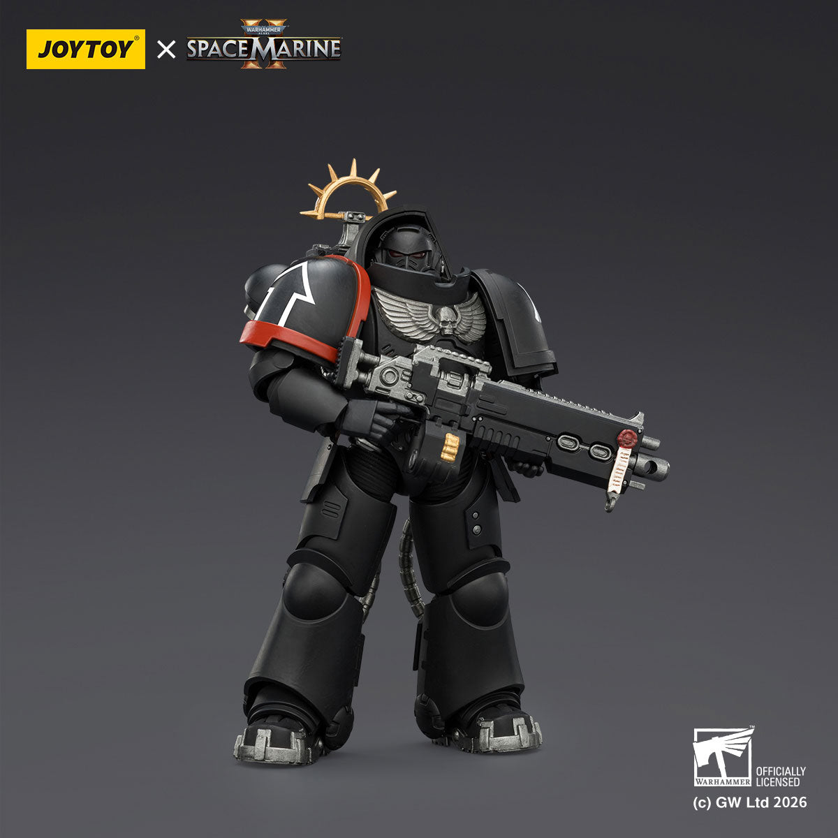 JOYTOY Warhammer 40K Space Marine 2 Raven Guard Game Edition Raven Guard Heavy Intercessor figure