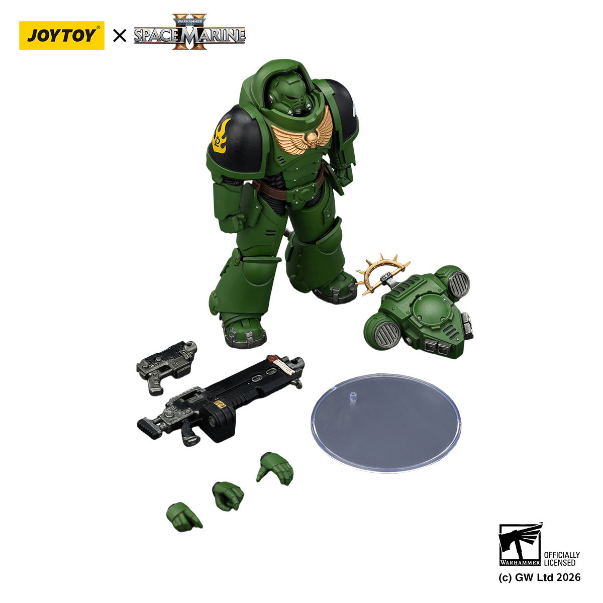 JOYTOY Warhammer 40K Space Marine 2 Salamanders Game Edition Salamanders Heavy Intercessor figure
