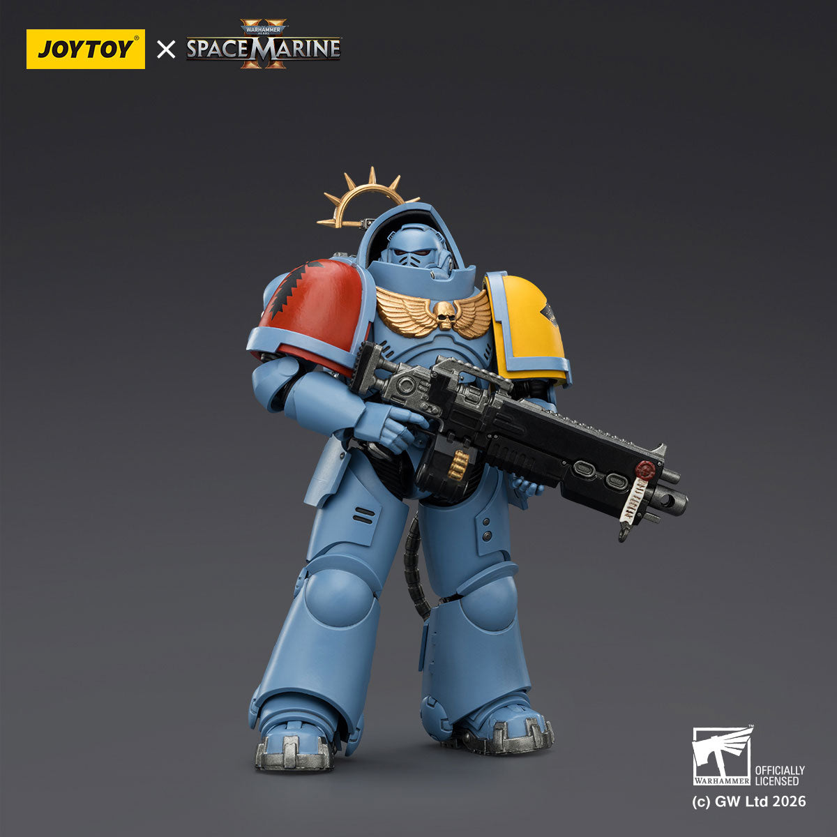 JOYTOY Warhammer 40K Space Marine 2 Space Wolves Game Edition Space Wolves Heavy Intercessor figure