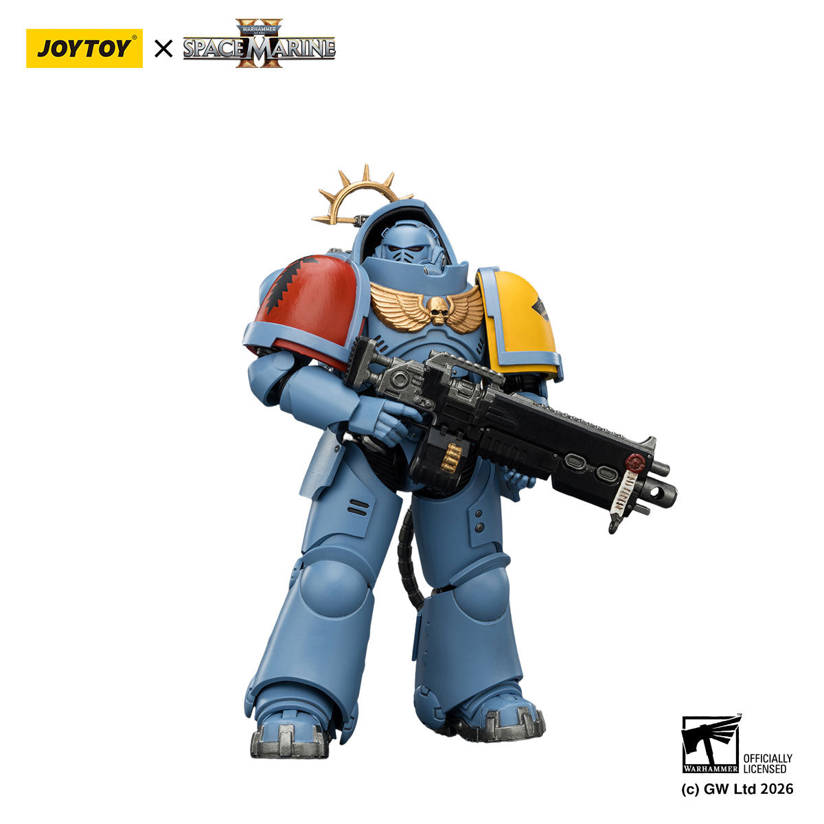 JOYTOY Warhammer 40K Space Marine 2 Space Wolves Game Edition Space Wolves Heavy Intercessor figure